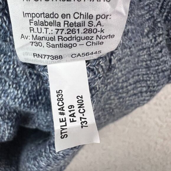 J. Crew Sweater Mens Medium Gray Cable Knit Cardigan Mock Neck Fisherman - Picture 8 of 12